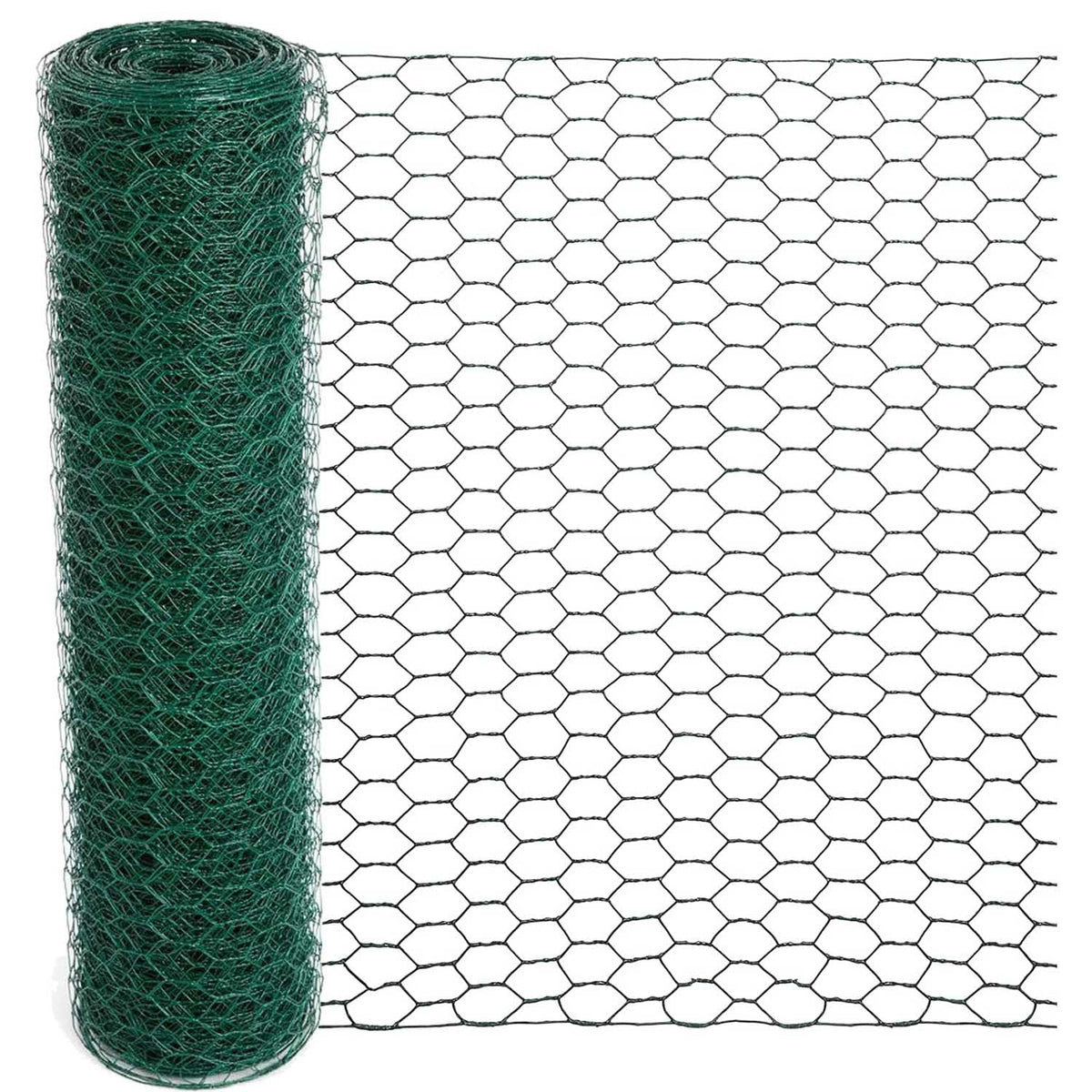 Mklsit chicken wire roll in green for floral arrangements and crafts.
