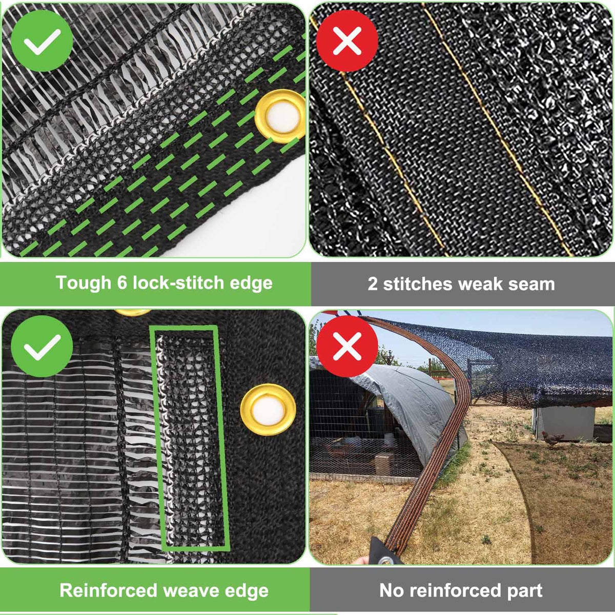 Mklsit multifunction shade net for poultry, patio, and garden