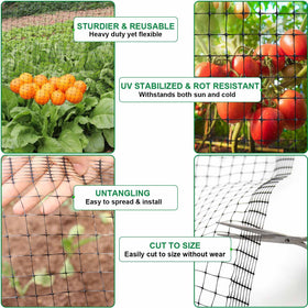 Mklsit tree wrap using netting for trunk protection during growth.