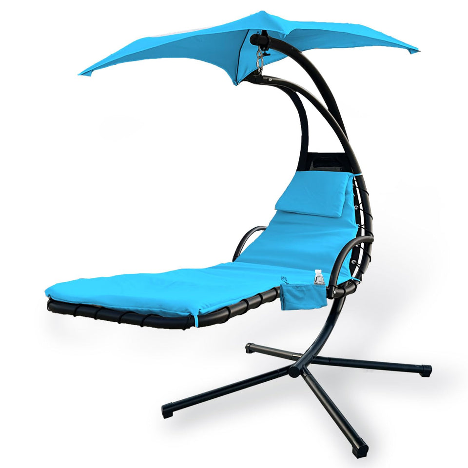 MKLTUHGDG sky blue cushion cover protects outdoor cushions from weather and stains.