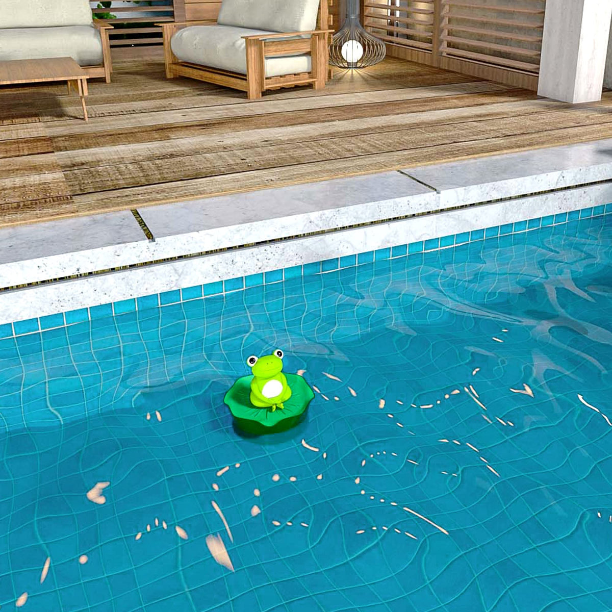 MKLZ foldable design saves space when not in use near the pool