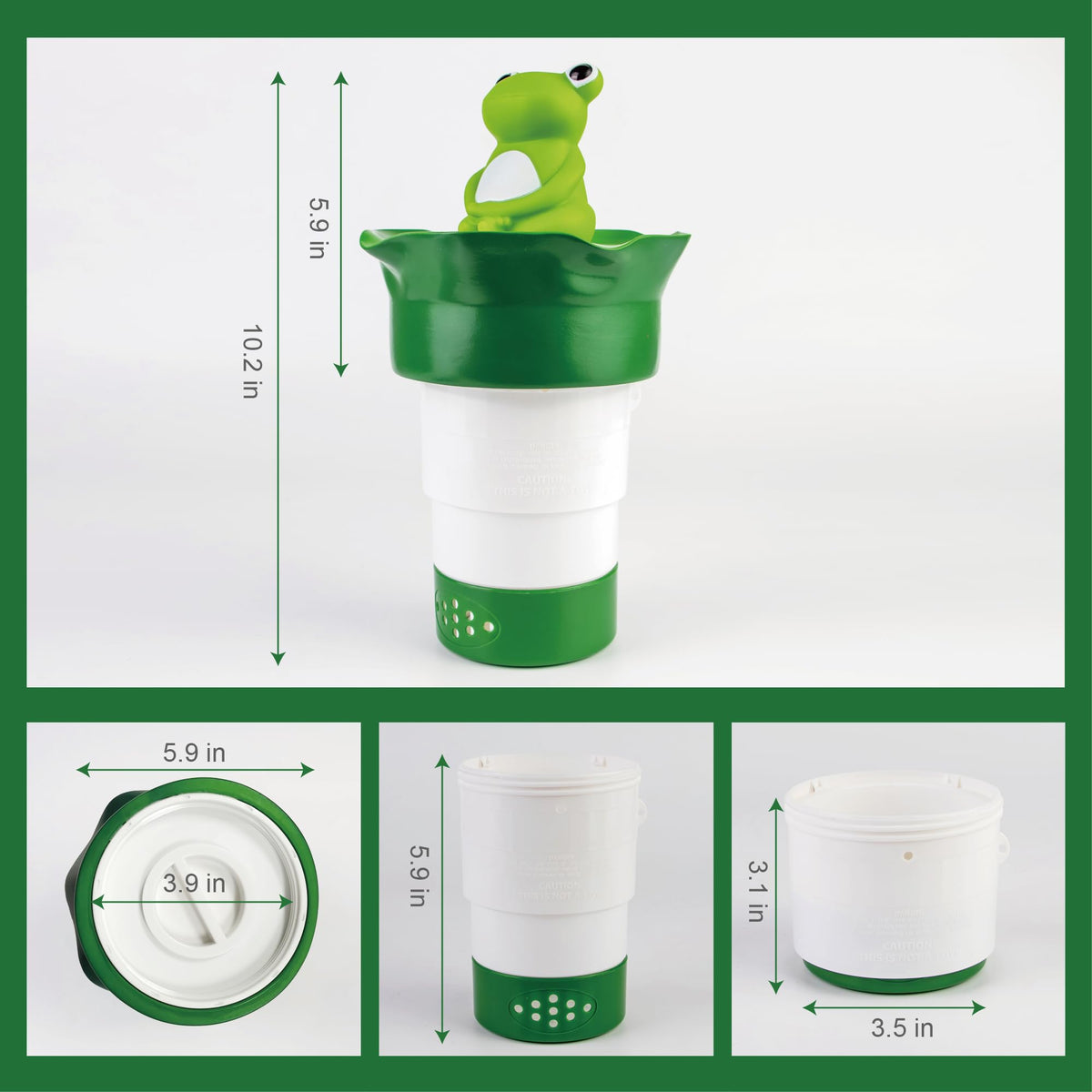 MKLZ large capacity holds up to four tablets for all-day pool maintenance