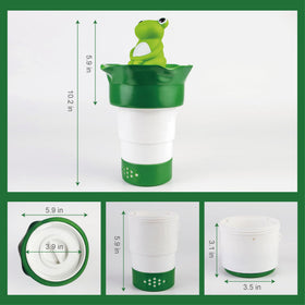 MKLZ large capacity holds up to four tablets for all-day pool maintenance