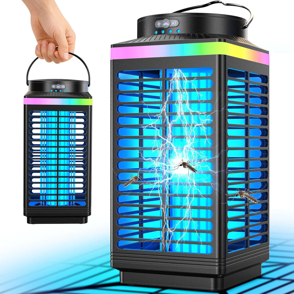 MKNXYD Bug Zapper Outdoor with 4200V grid for efficient outdoor insect control.