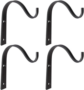 Mkono 4-pack iron wall hooks for coats and ornaments, versatile mounting