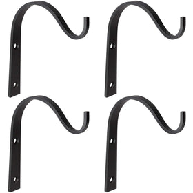 Mkono 4-pack iron wall hooks for lanterns, elevating outdoor decor