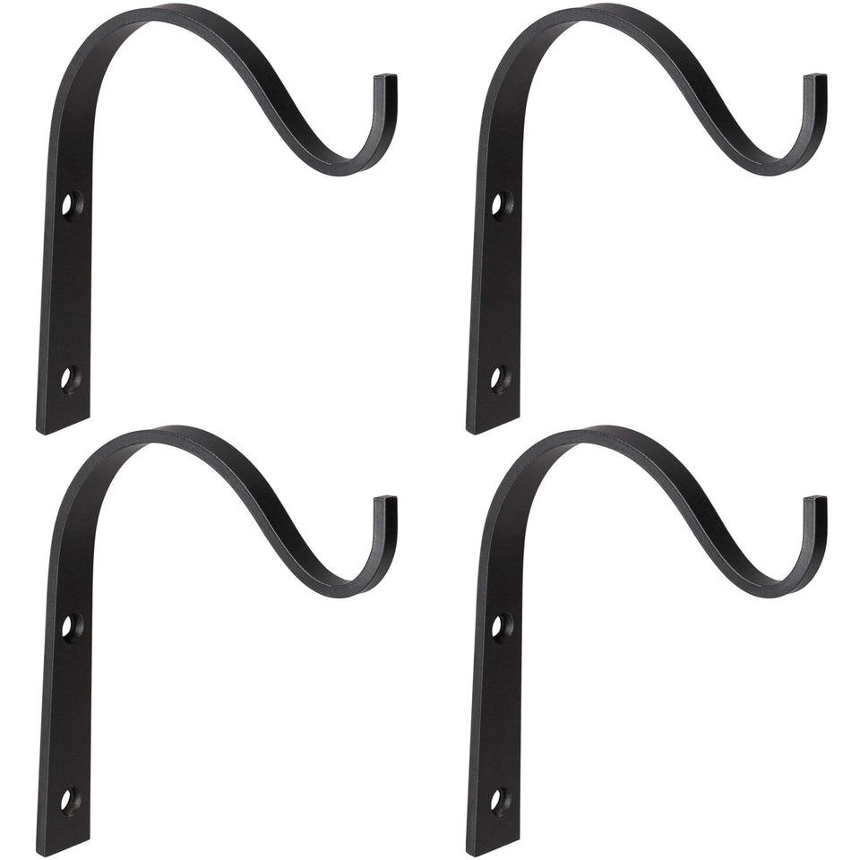 Mkono 4-pack iron wall hooks for lanterns, elevating outdoor decor