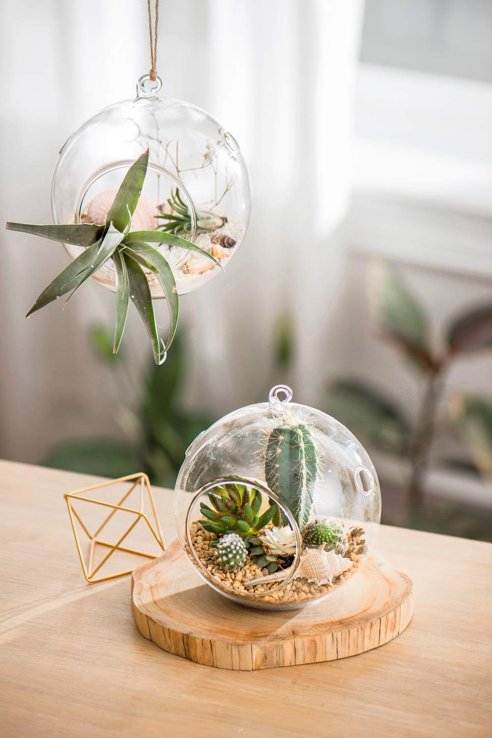 Mkono wedding and festive decor terrarium adds warmth.