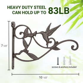 Mkono curved-tip hanger offers secure grip for small garden items and lanterns.