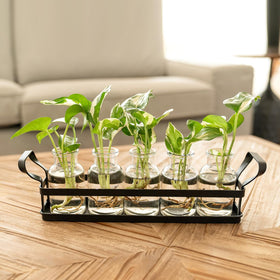Mkono home office decor prop station inspires greenery at work.