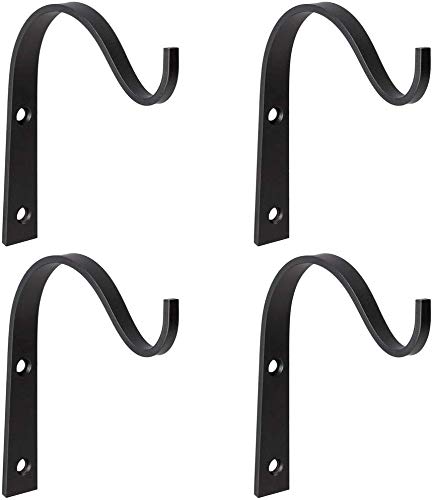 Mkono iron wall hook mounted on wood board hanger for mason jar lights