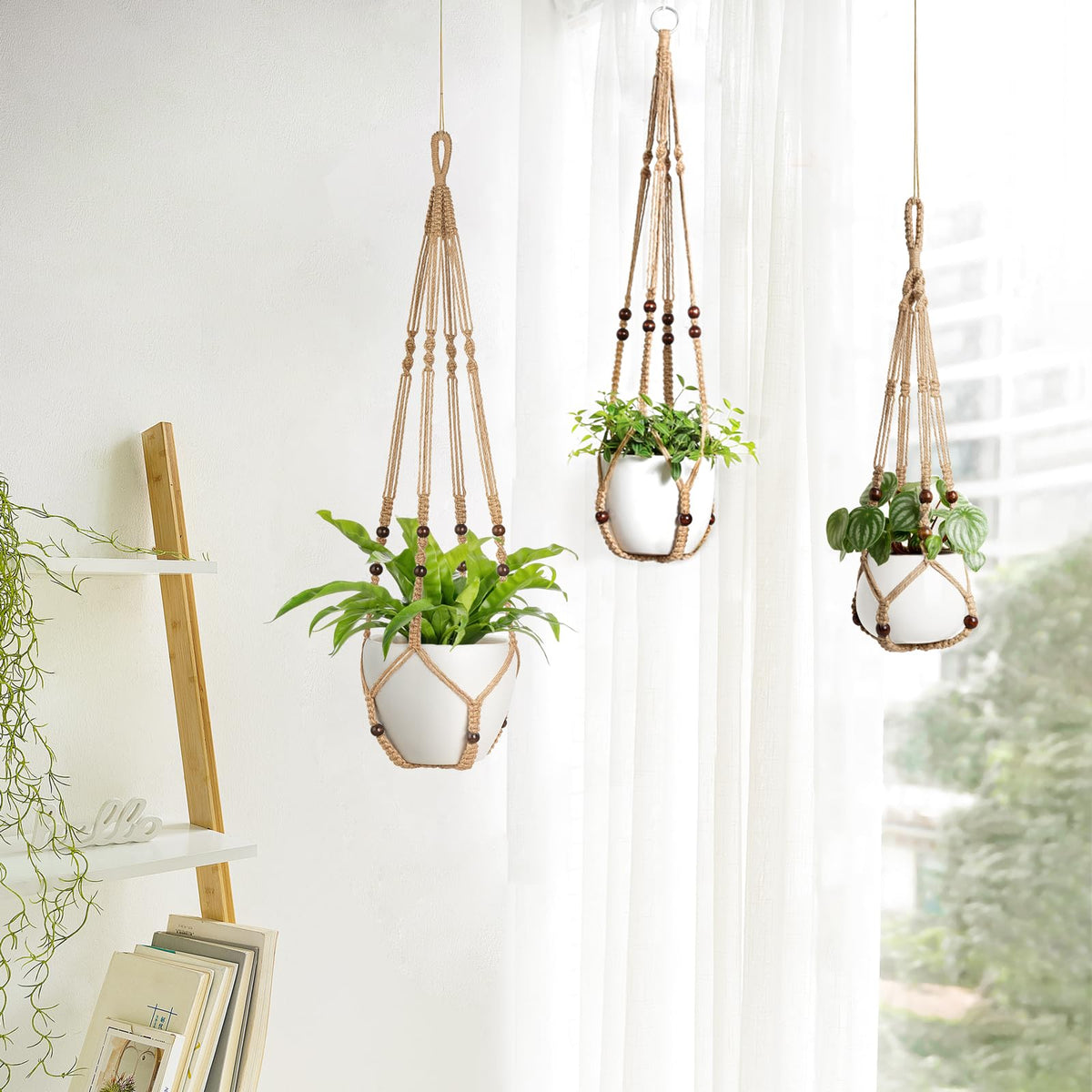 Mkono macrame beads detail adds tactile texture to displays.