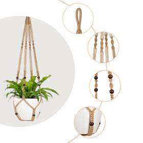 43-inch hanging planter basket decor for living room and balcony gardens