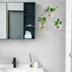 Mkono oblate wall planters with included nail hooks for mounting