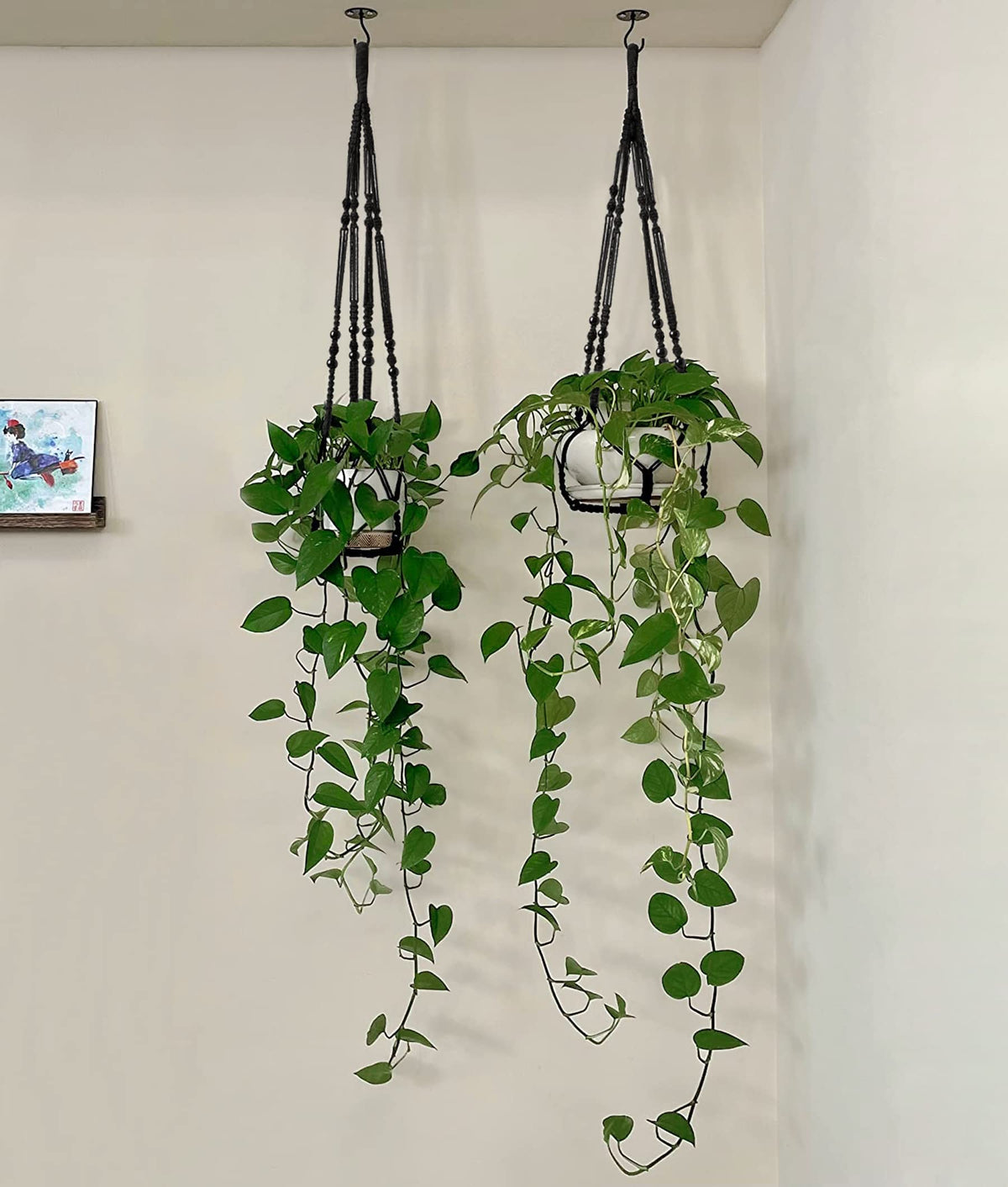Mkono wood bead accents provide a tactile focal point for plants.