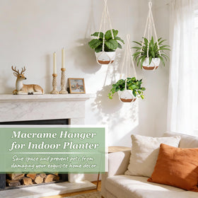 Mkono interlocking planter and tray promote easy water access and drainage.