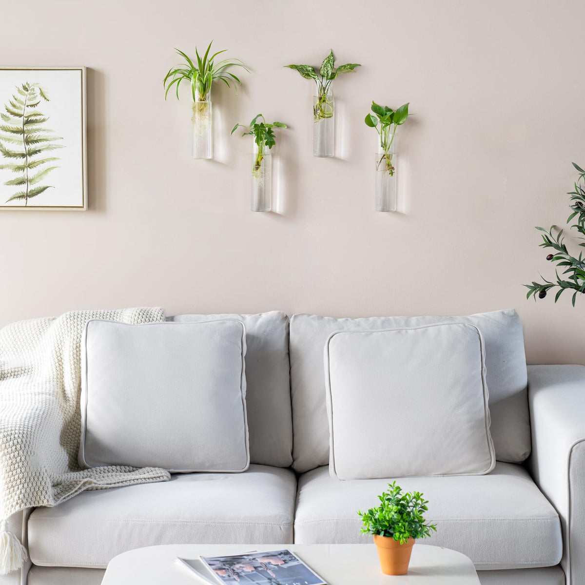 Mkono Propagation Station desktop display for shelf-friendly greenery