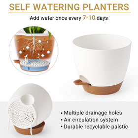 Mkono removable pot and saucer with snap buckle design