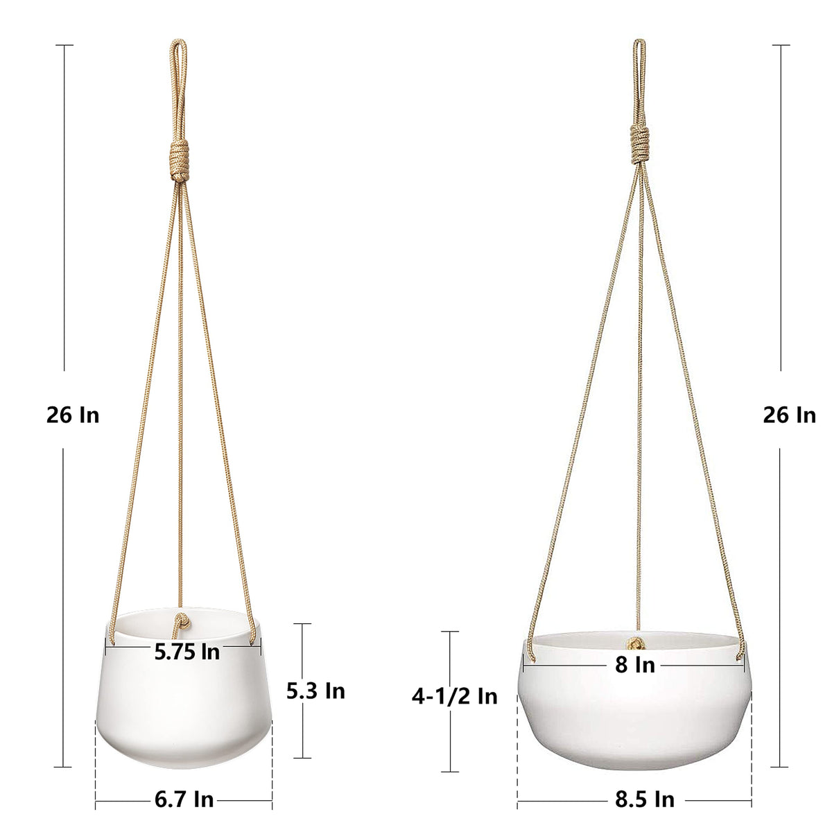 Mkono rope hanger detail provides clean suspension for easy installation