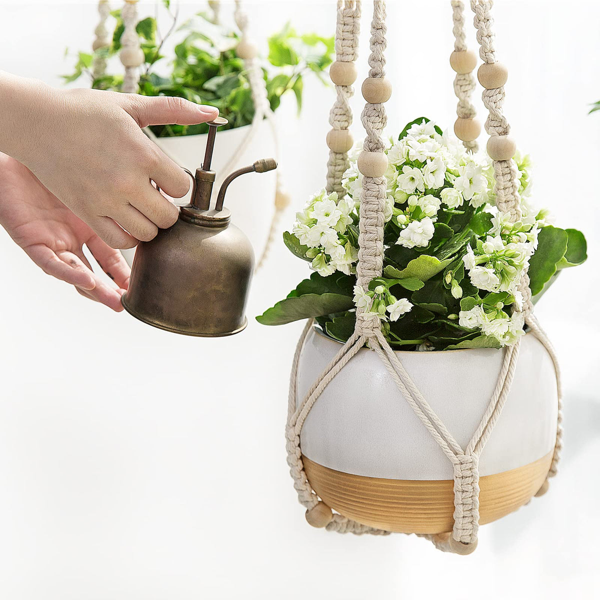 Supports planters up to 9 inches in diameter