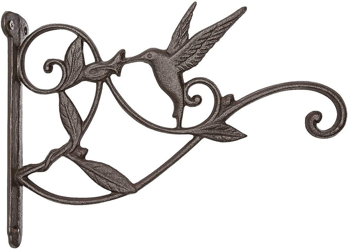 Mkono two-pack hanging hook in iron finish for versatile outdoor decor.