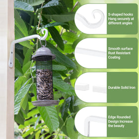Mkono wind chime hanger blends rugged style with outdoor ambience.