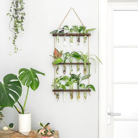 Mkono wooden frame with a tall 35-inch height for easy visibility.