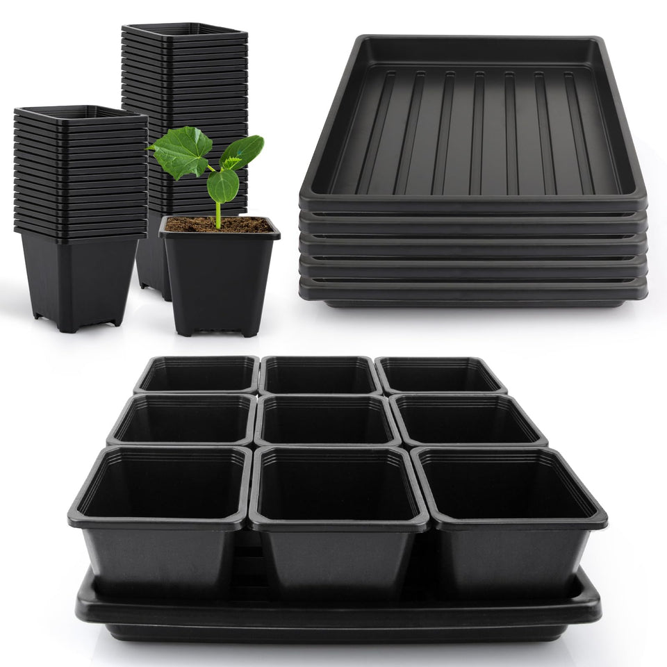 Mlhezy seedling cups 3.5-inch size deliver organized transplant-ready seedlings.