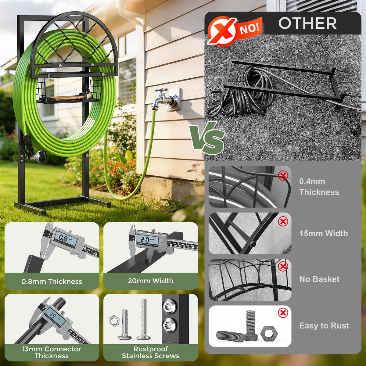 MLICAWU quick assembly enables fast yard setup without tools