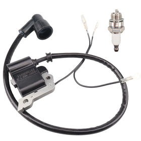 Mliong ignition coil 531147161 packaging with coil and spark plug for reliable starts.
