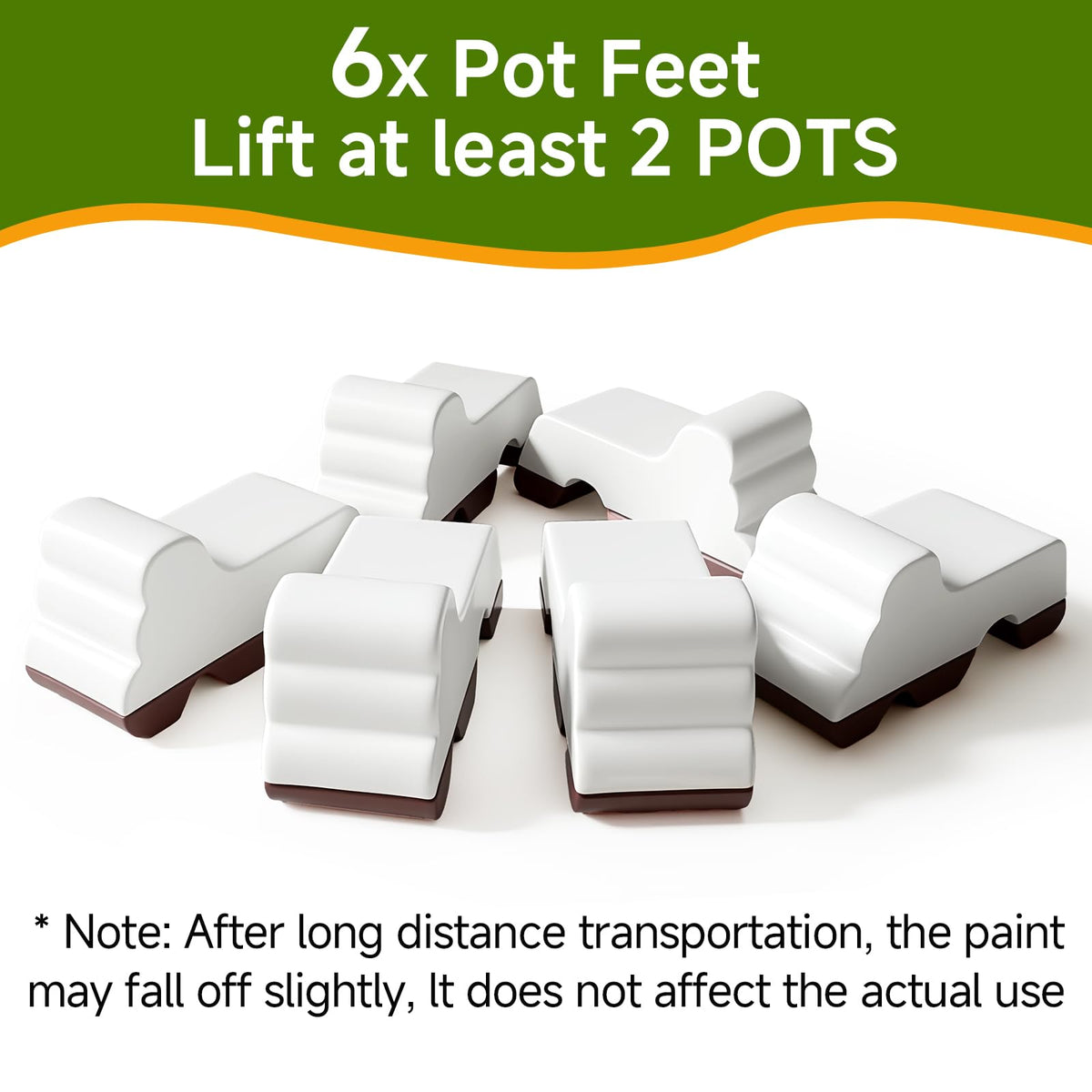 MMAIBAOLAI indoor outdoor planter feet prevent scratches and improve airflow.
