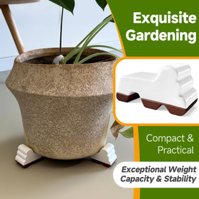MMAIBAOLAI heavy duty pot feet provide secure support up to 440 pounds.