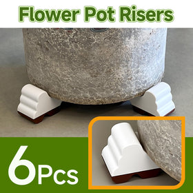 MMAIBAOLAI white resin pot feet with hand sanded finish for durability.