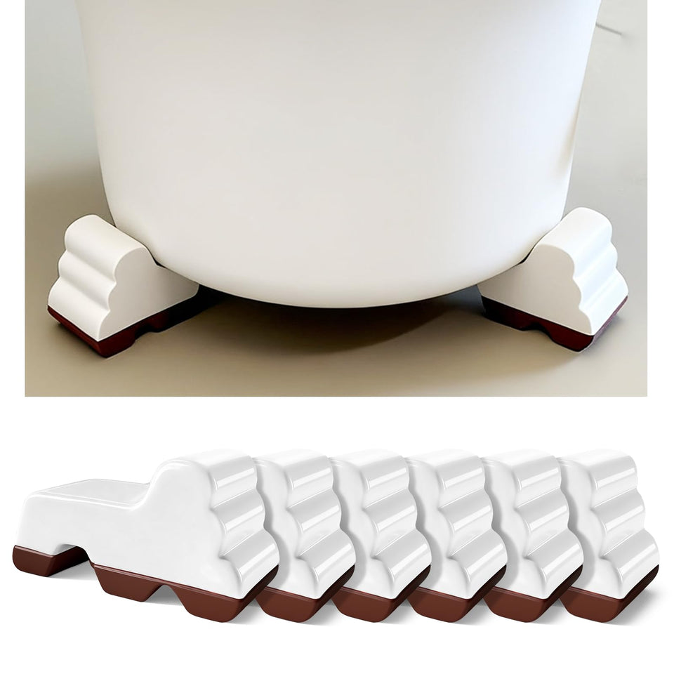 MMAIBAOLAI resin pot feet with wave design elevate planters gracefully.