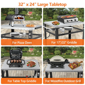 M METERXITY sturdy alloy frame supports up to 650 lb for durable outdoor setups.
