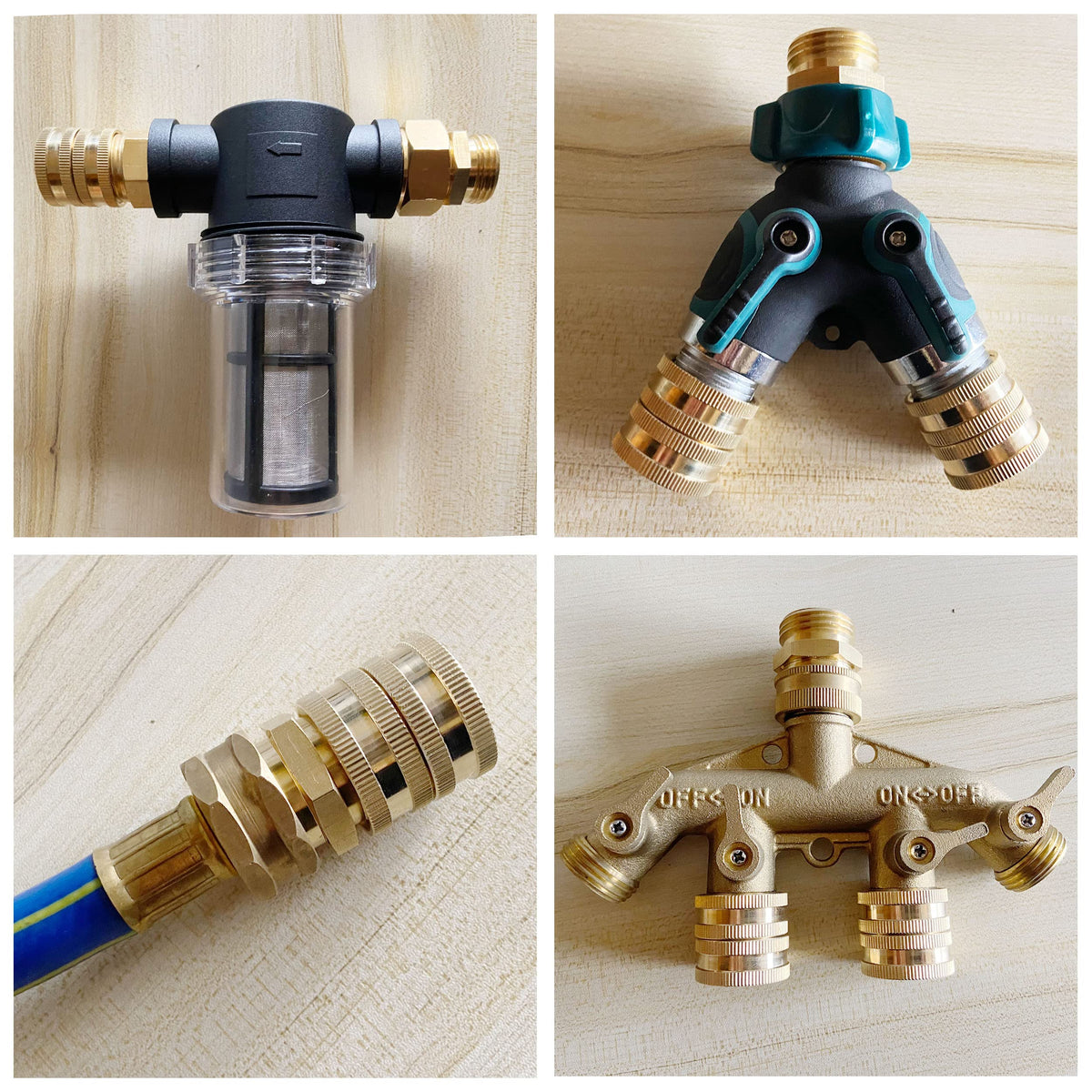 MMINGLE 3-4 inch female-to-female coupler supports versatile hose connections