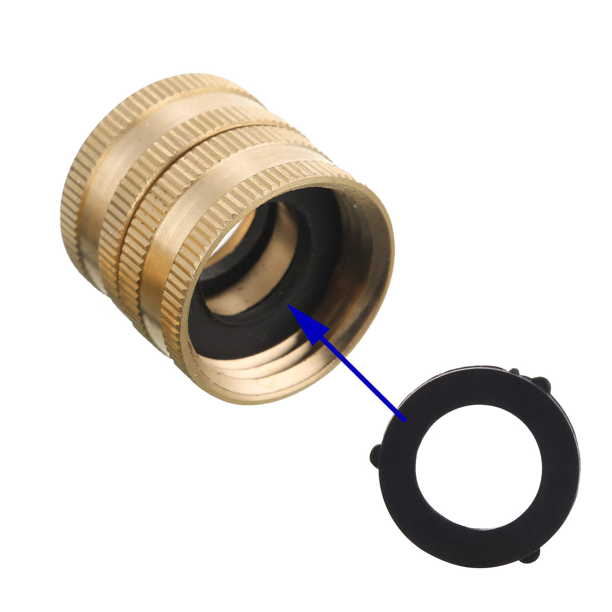 MMINGLE 3-4 inch male-to-male coupler for easy hose extension