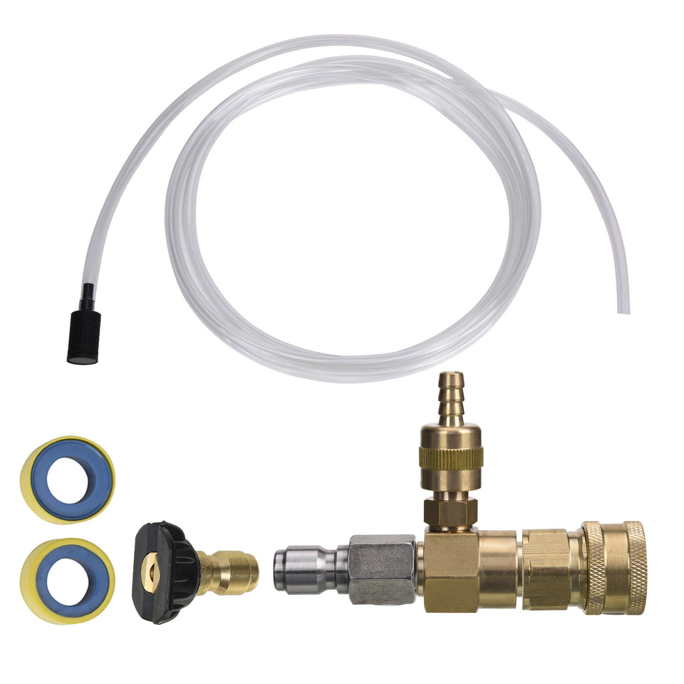 M MINGLE adjustable injector main unit enables efficient soap dilution.