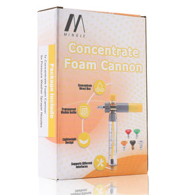 MMINGLE Car wash and patio deck cleaning with versatile foam.