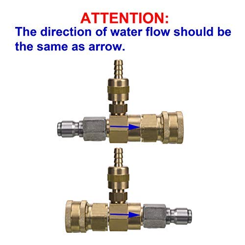 M MINGLE chemical injector with 10ft siphon tubing enables flexible setup.