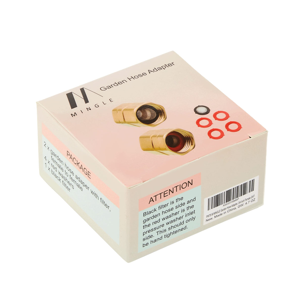 MMINGLE durable brass construction for outdoor reliability.