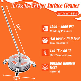 M MINGLE extension wand duo ready for extended reach during outdoor washing.