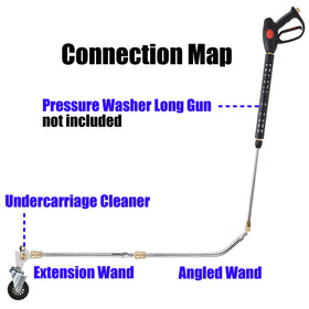 M MINGLE straight extension wand (13.5in) for extended reach.