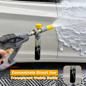 MMINGLE Foam Cannon nozzle tips enable versatile spray patterns for cleaning tasks.