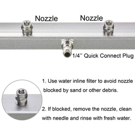 M MINGLE four-nozzle arrangement provides versatile spray coverage.