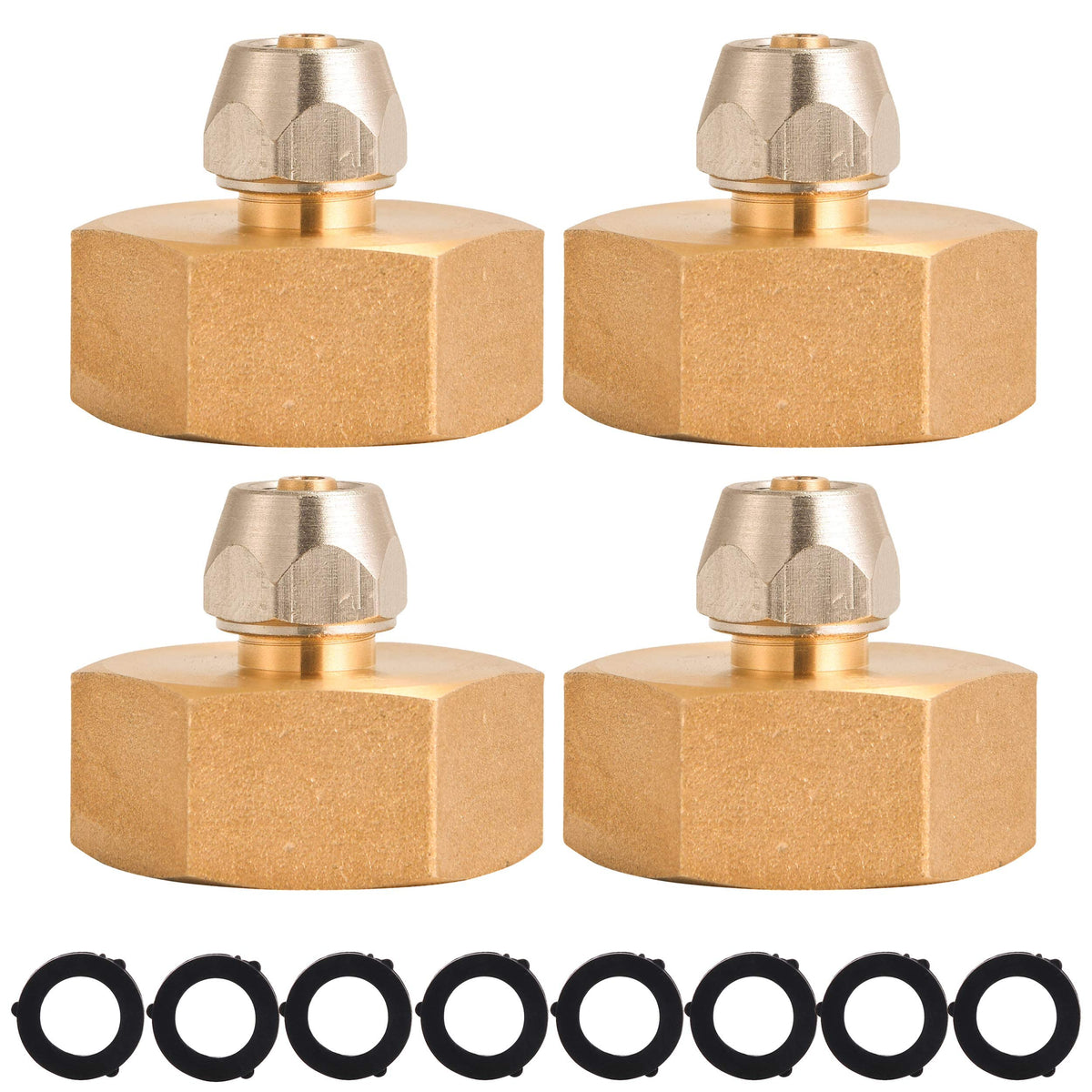 MMINGLE garden hose adapter 3/4 inch female GHT for secure fittings.