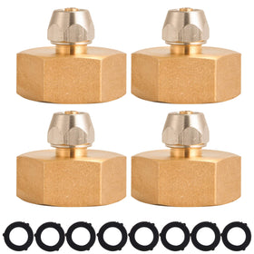 MMINGLE garden hose adapter 3/4 inch female GHT for secure fittings.