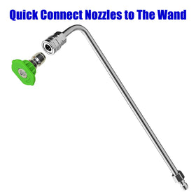 MMINGLE gutter cleaning attachment enables ground-level gutter cleaning.