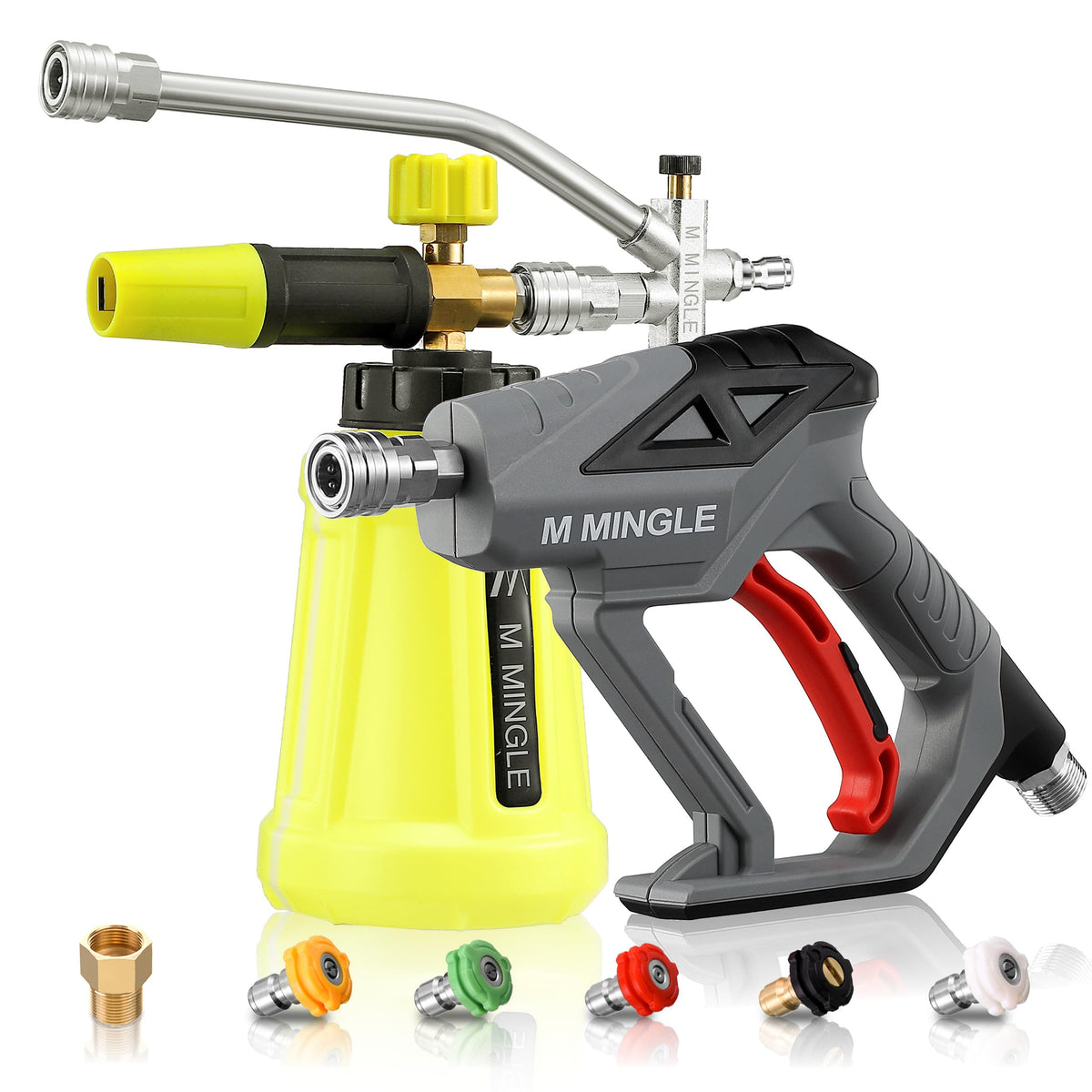 M MINGLE high pressure gun with ergonomic handle for comfortable operation and precise cleaning