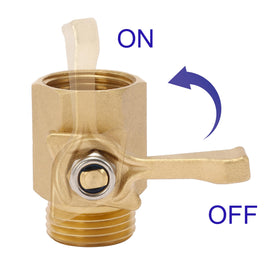 M MINGLE large ergonomic brass handle for comfortable operation.